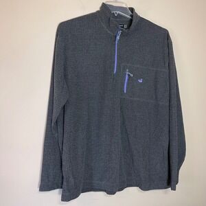 Southern Marsh Fieldtec Unisex 2X Charcoal Gray Waffle Knit Quarter Zip Pullover